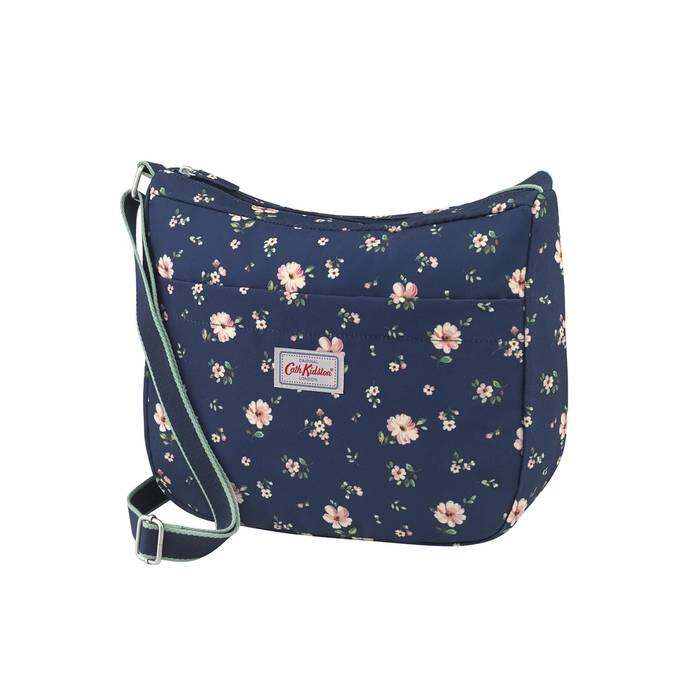 Medium Zip Messenger Spitalfields Navy 1