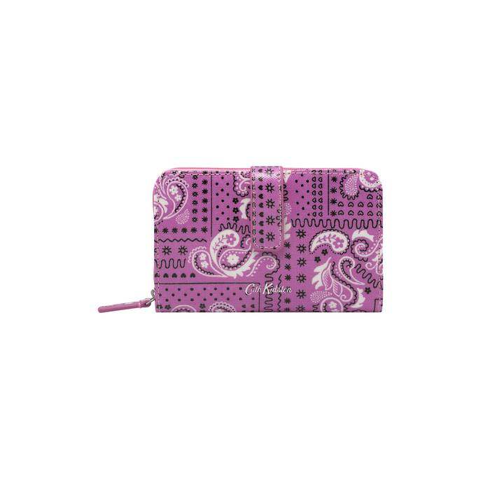 Folded Zip Wallet Bandana Pink