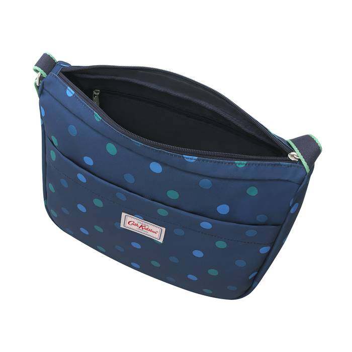 Medium Zip Messenger Power Spot Navy 1
