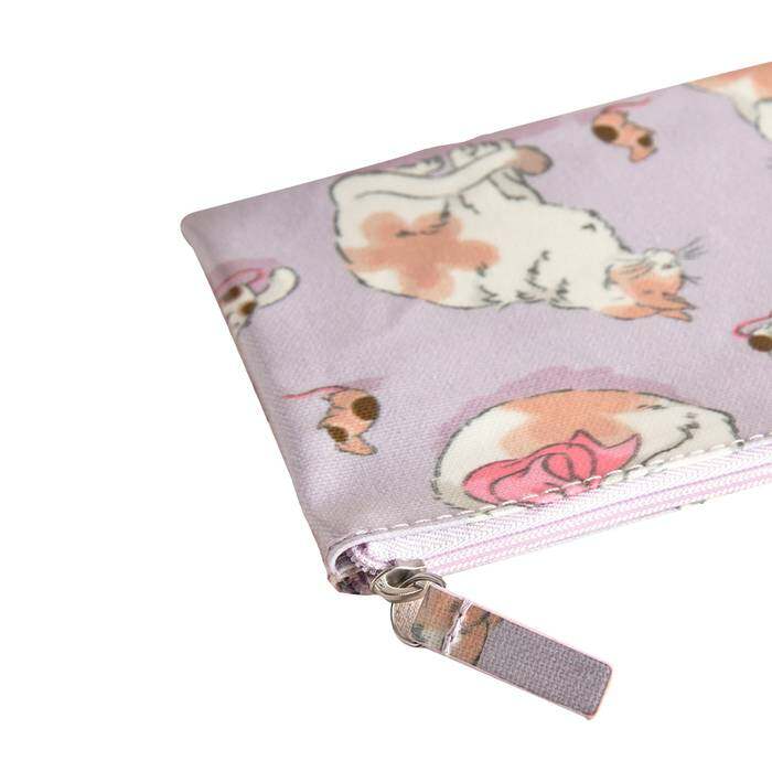 Female Zip Purse Cats & Mouse Pink 0
