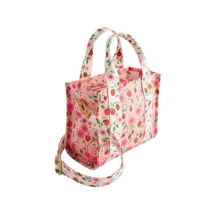 Mini Bonded Tote Strawberry Small Pink