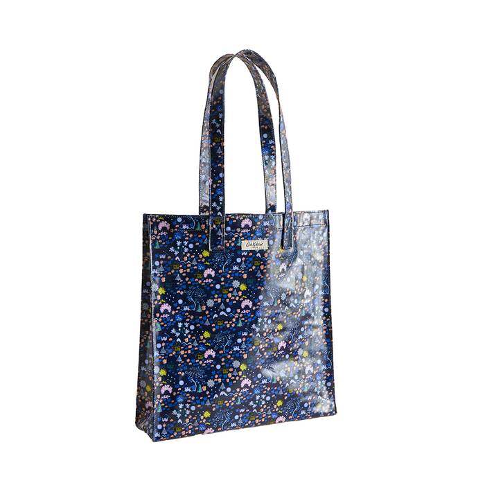 Female Large Bookbag Tiny Town Navy