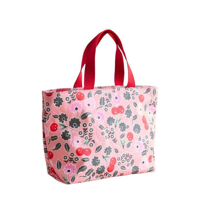 Female Lunch Tote Cherry Bunches Pink