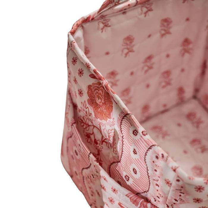 Set of 2 Quilted Storage Bags Spitalfields Multi-Color 1