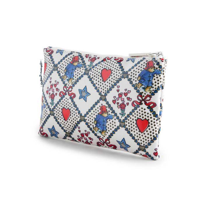 Female Zip Purse Paddington Check White