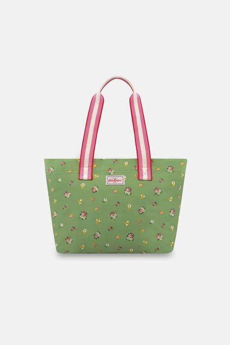 Large Casual Brampton Tote Spaced Bath Flowers Green