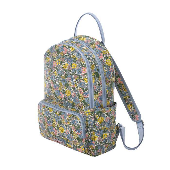 Pocket Backpack Vale Floral Warm Cream 1