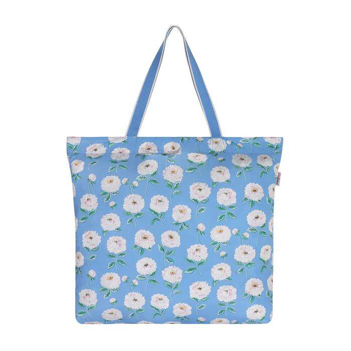 Large Foldaway Tote Dahlia Blue