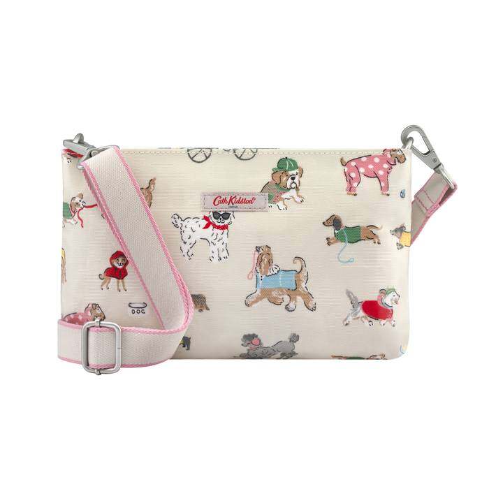 Small Zipped Cross Body Small Park Dogs Warm Cream