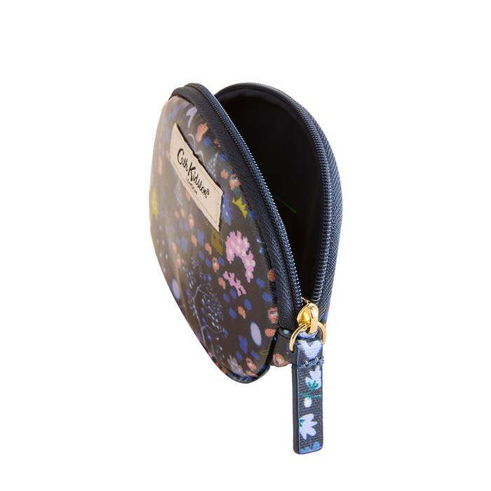 Female Oval Coin Purse Tiny Town Navy 1