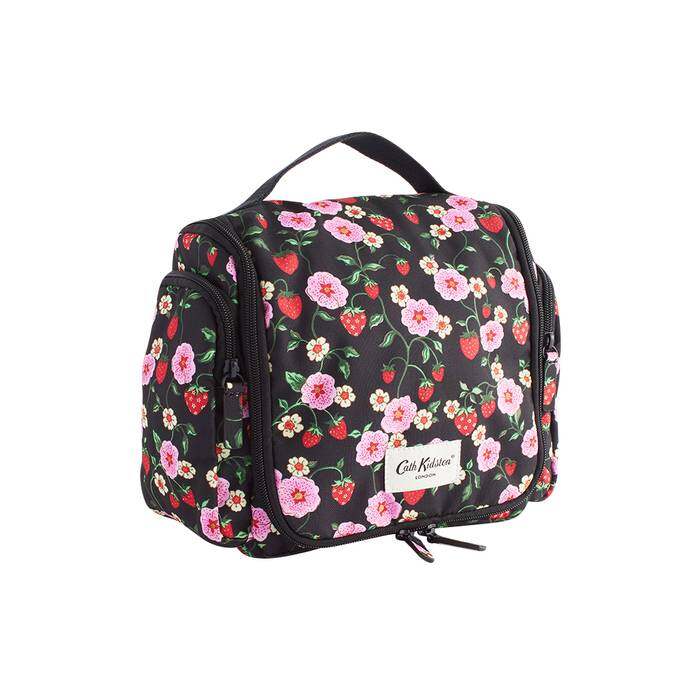 Wash Bag Strawberry Black
