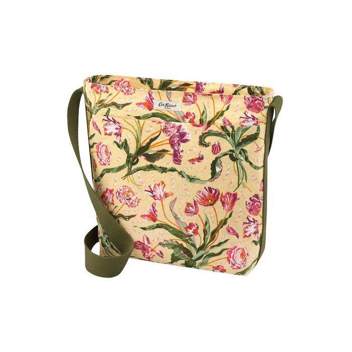 Zipped Messenger Bag Floral Fancy Green 1