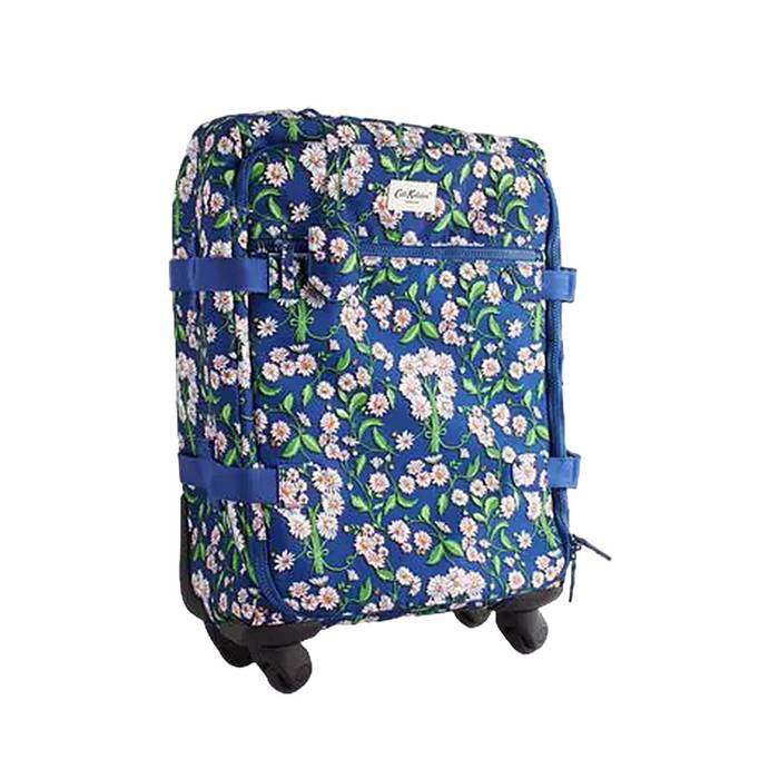 Suitcase Wheels Daisy Navy