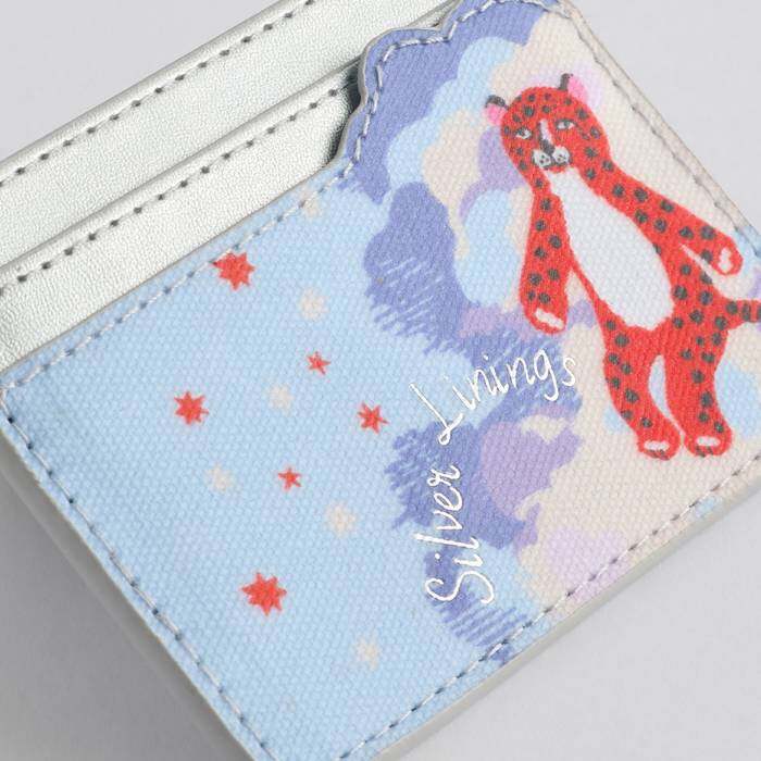 Female Card Holder Silver Linings Blue 1