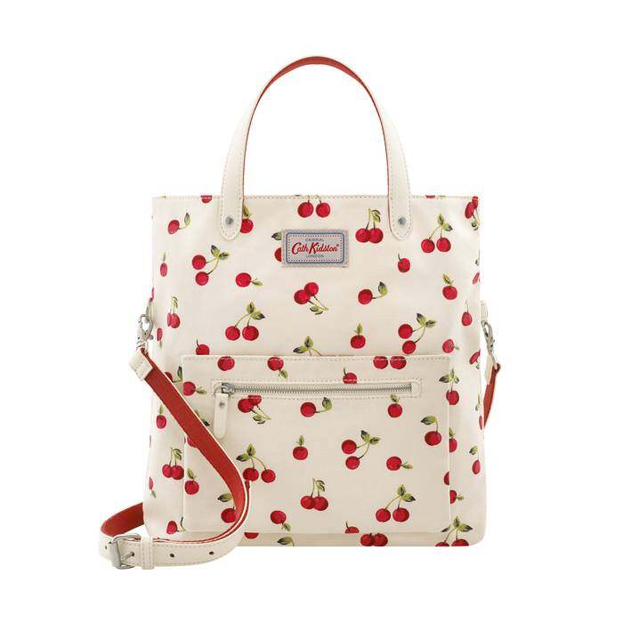 Reversible Cross Body Cherries Ivory