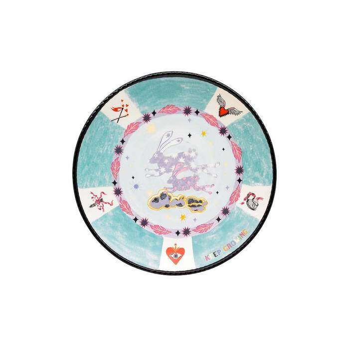 Side Plate Spirit Animals Purple