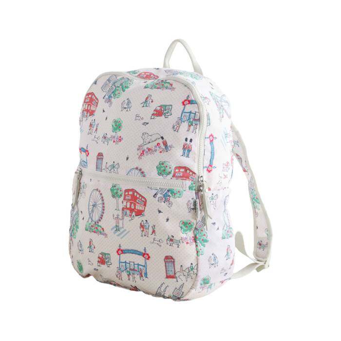 Female Foldaway Backpack Lovely London Ecru