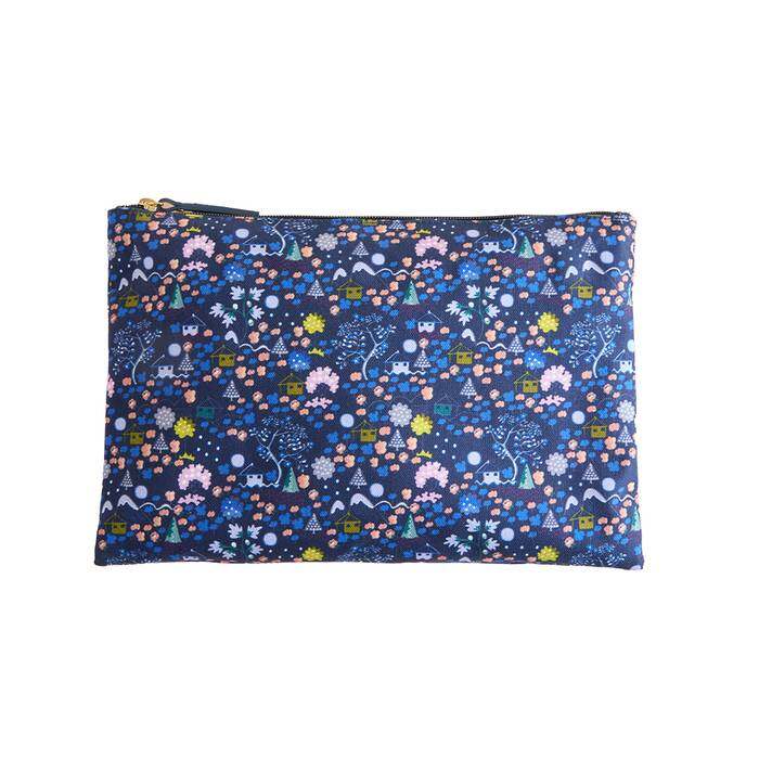 Female Overnight Bag Tiny Town Navy 1