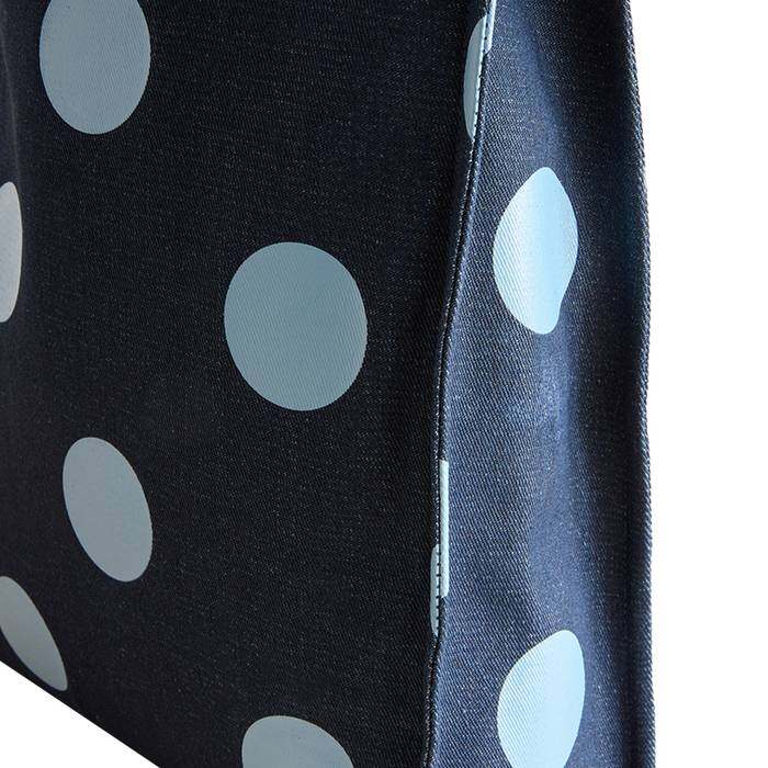 Female Large Bookbag Spot Print Denim 1