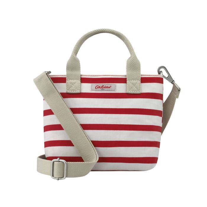 Mini Tote Breton Stripe Red