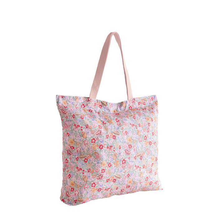 Large Foldaway Tote Beautiful Waters Ditsy Pink