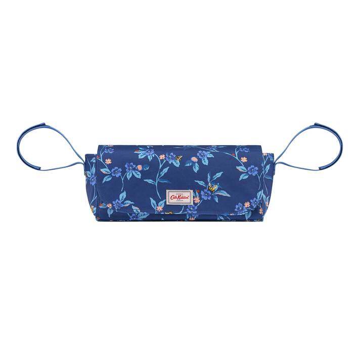 Pushchair Organiser Greenwich Flowers Midnight Blue
