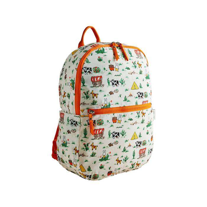 Female Foldaway Backpack Miffy Rodeo Ecru