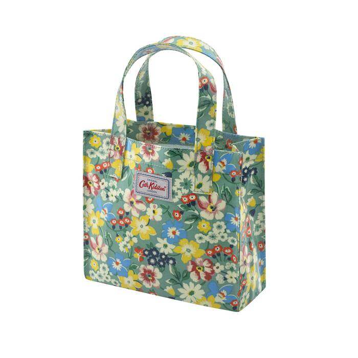 Small Bookbag Portland Flowers Sage 1