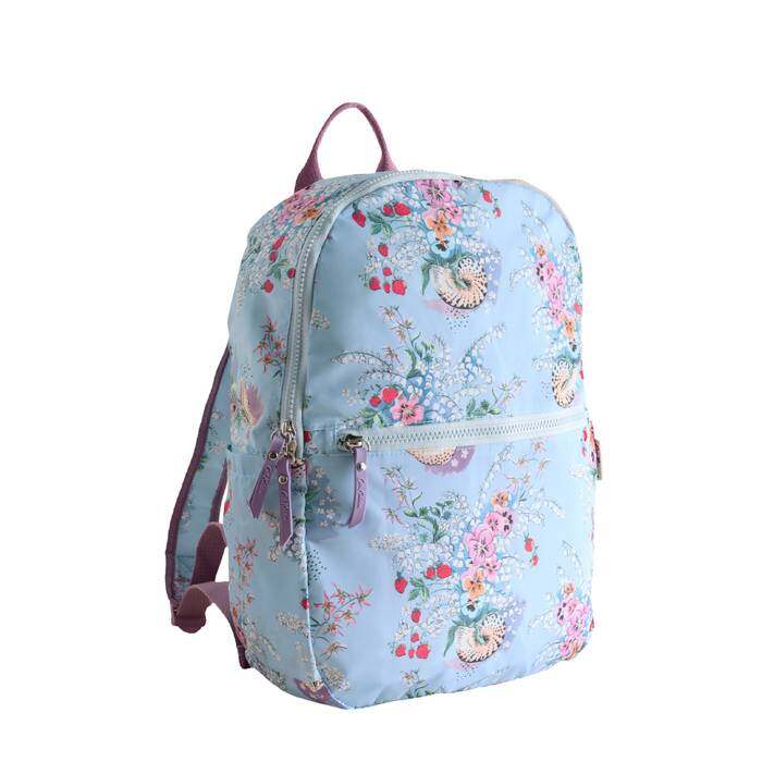Foldaway Backpack Shell Bouquet Blue