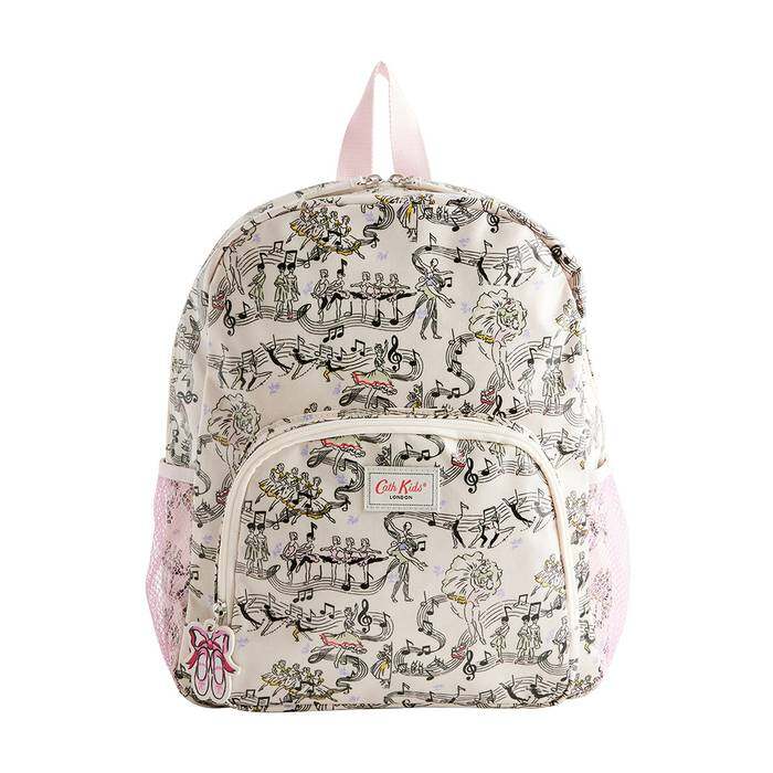 Kids Girl  Large Backpack Dreamers Dance Ecru 1