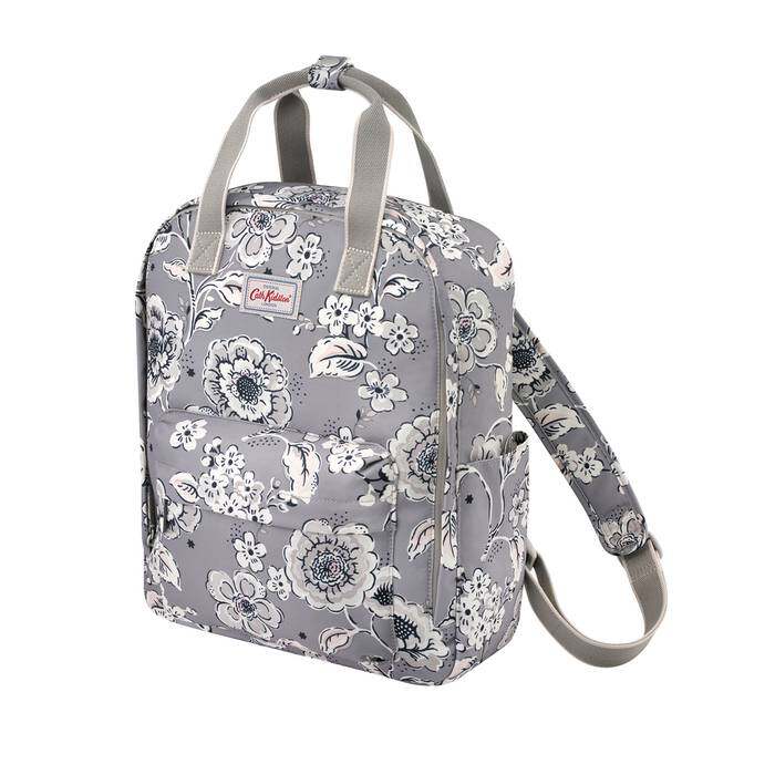 Recycled Utility Backpack Chintz Flower  Deep Grey 1