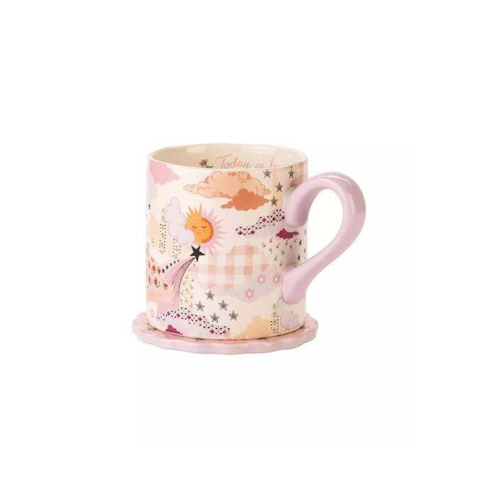 Set Mug & Coaster Cloud Ditsy Multi-color 1