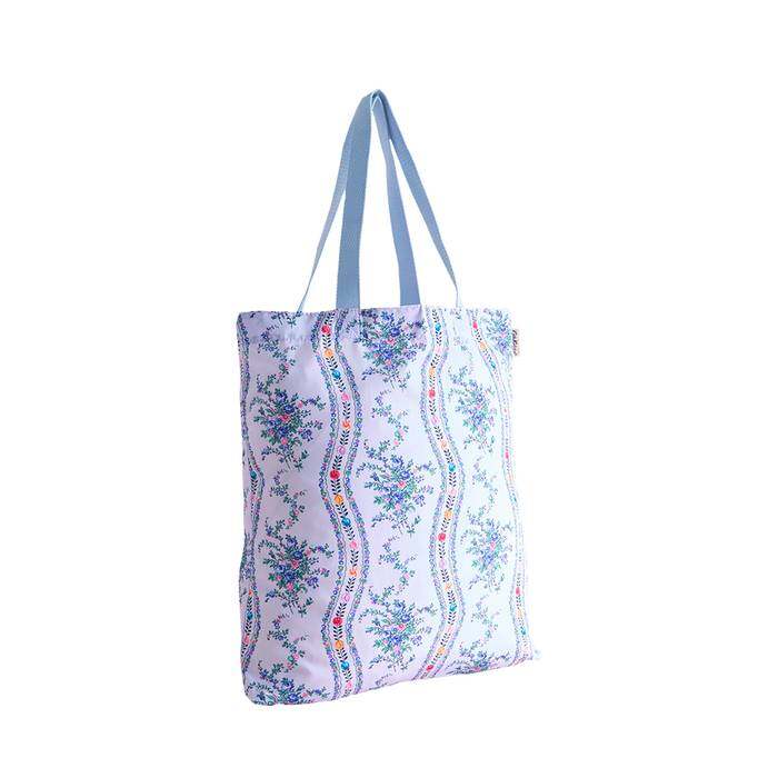 Female Foldaway Tote Archive Marble Purple
