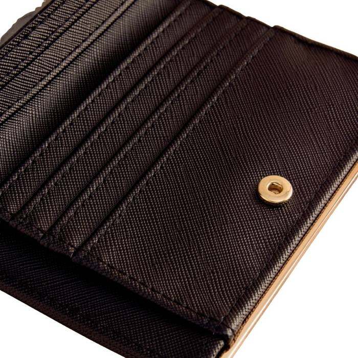 Female Fold Zip Wallet Butterfly Dance Black 1