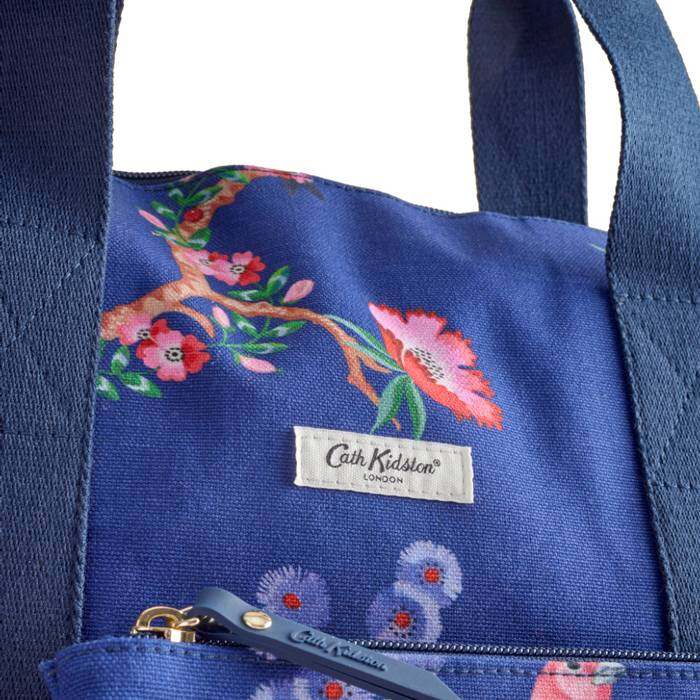 Female Overnight Bag Birds Navy 1