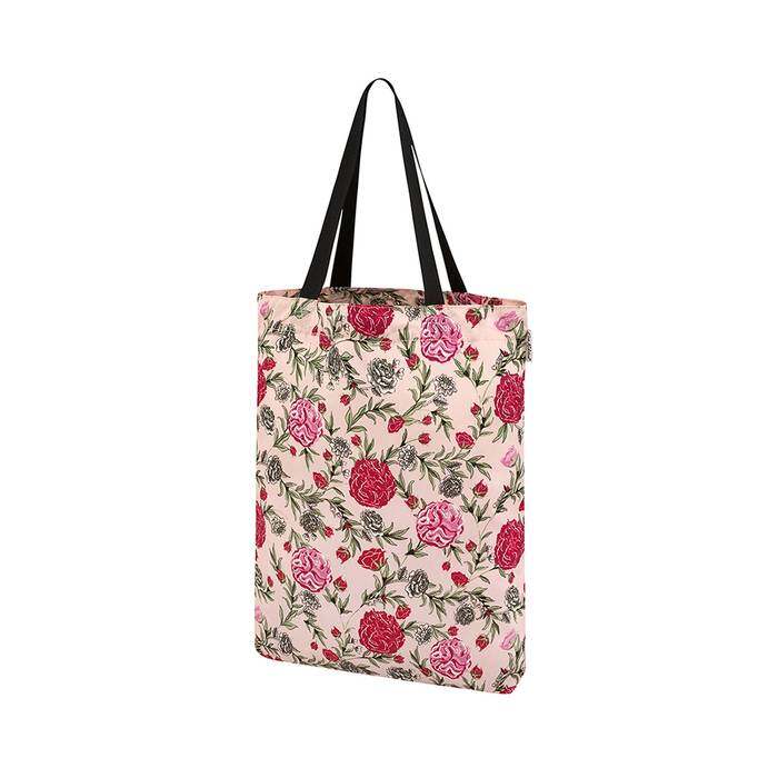 Small Foldaway Tote Winding Rose Pink 1