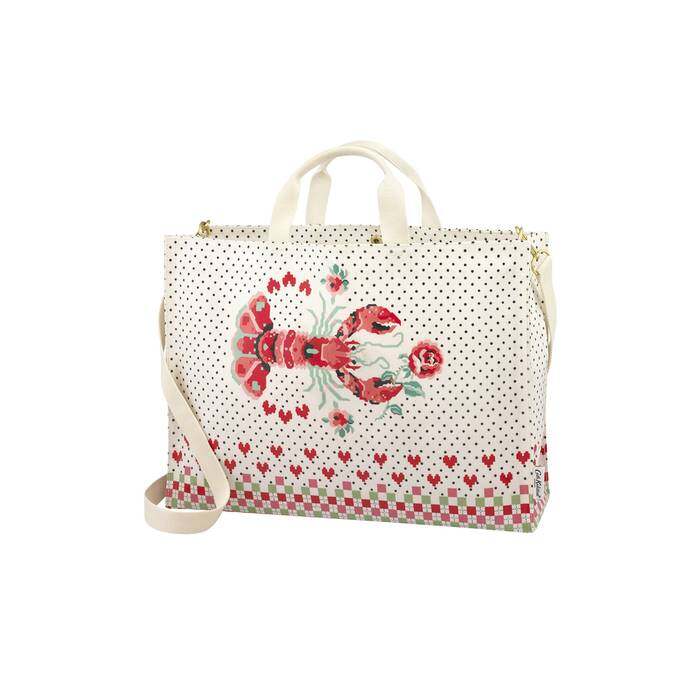 Strappy Carryall Lobster Strappy Carryall Cream 1