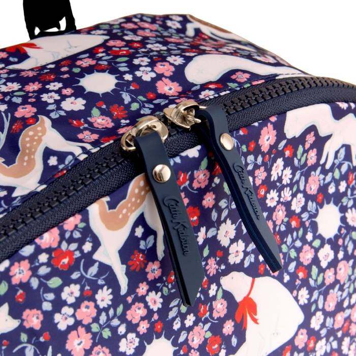 Female Foldaway Backpack Polar Ditsy Navy 1