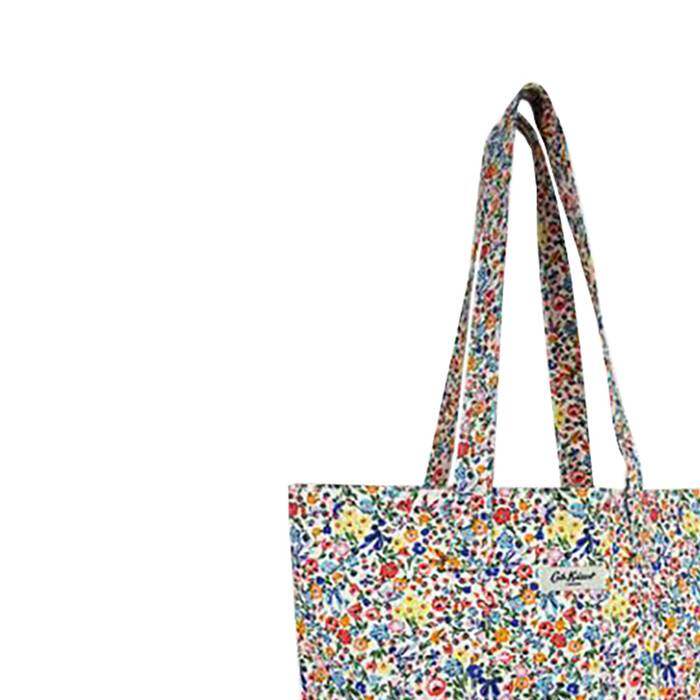 Female Large Bookbag HARMONY DITSY Blue/Yellow 1