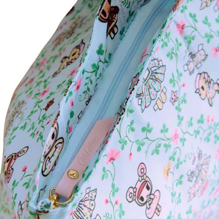 Female Large Foldaway Tote Tokidoki Paper Dresses Blue 1