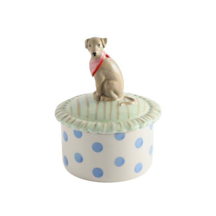 Trinket Box Dog Spot Pink