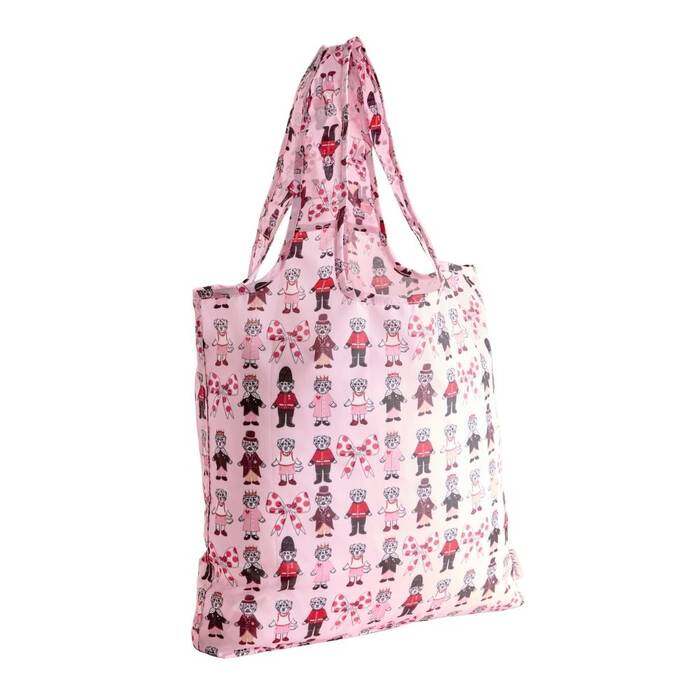 Female Foldaway Shopper London Dogs Pink