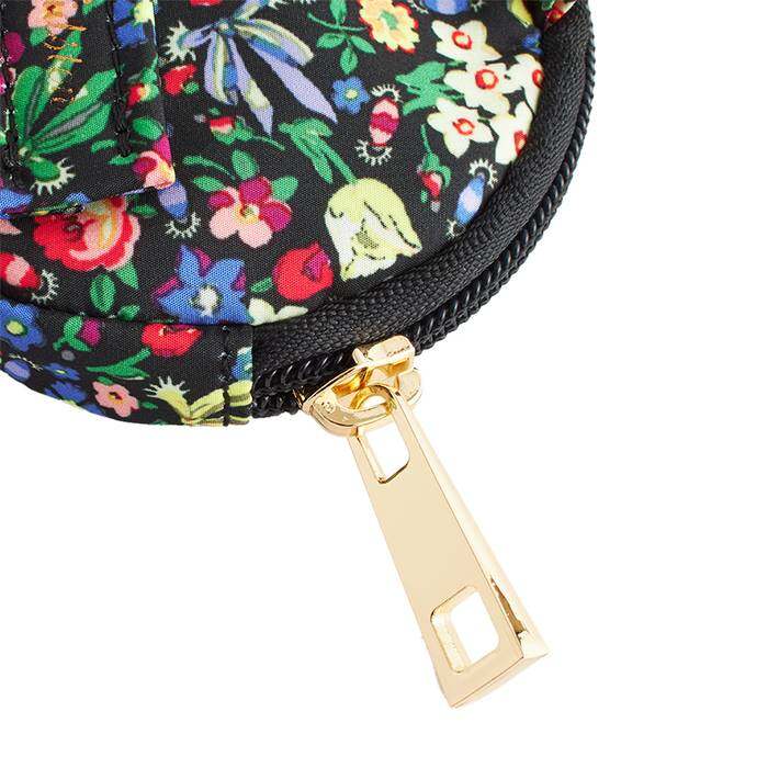 Round Coin Purse Harmony Ditsy Black 1