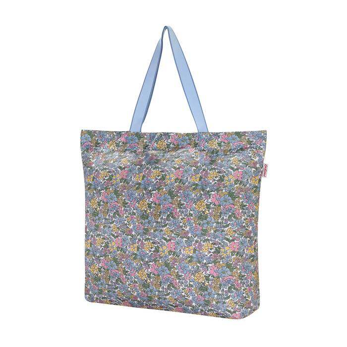 Large Foldaway Tote Vale Floral Warm Cream 1