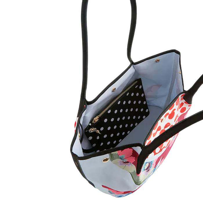 Female Medium East West Tote Calico Blue 1