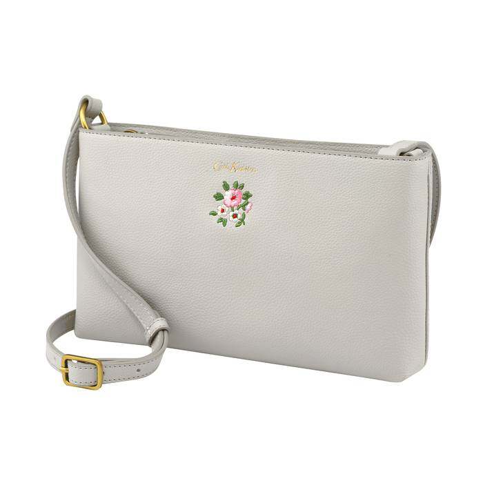 Small Zipped Crossbody Bath Flowers PL01 Fawn 1