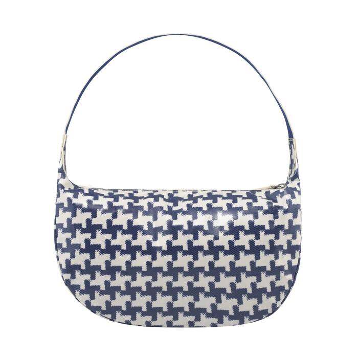 Slinger Bag Houndstooth Cream Blue