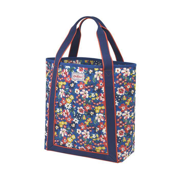 Webbing Tote Portland Flowers Blue 1