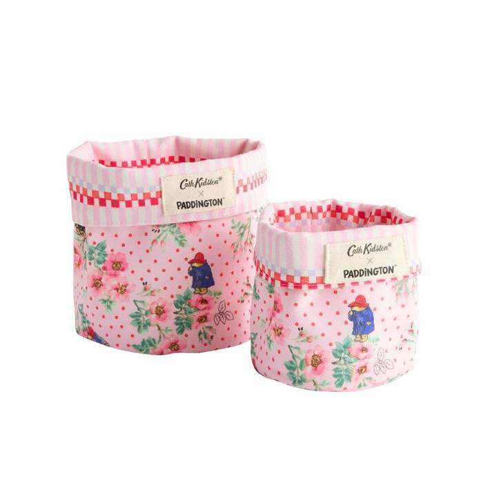 Set 2 Storage Boxes Paddington Pink