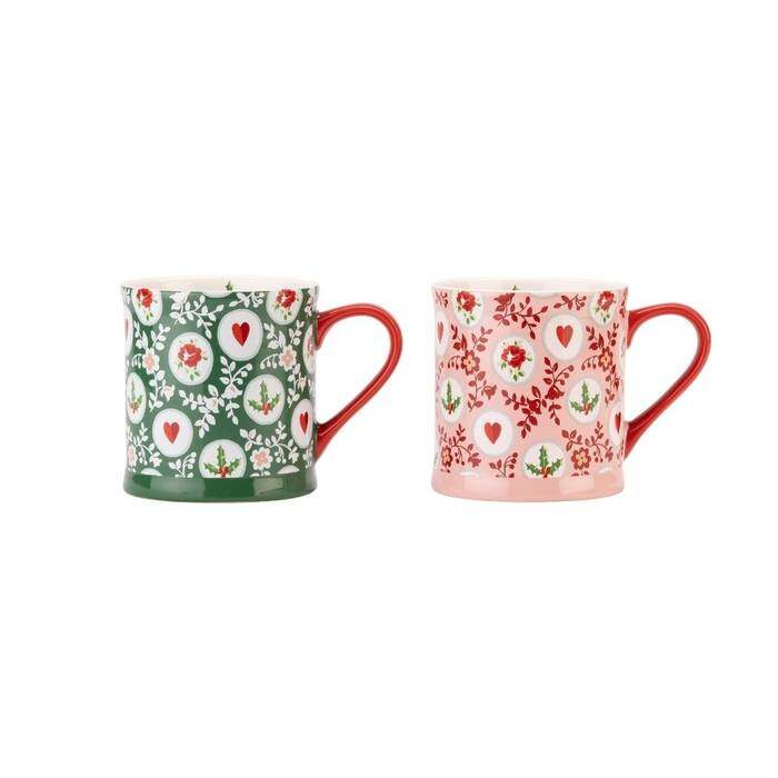 Set 2 Mollie Mug Holly Spots Multi-color